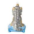 Load image into Gallery viewer, Yorkie Cutie Handmade Glass Christmas ornament Yorkshire Terrier 2020-040