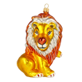 Load image into Gallery viewer, Golden Amber Lion Premium christmas glass ornament 2020-050