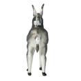 Load image into Gallery viewer, Donkey grey. Handmade Glass Christmas ornament. 2020-055