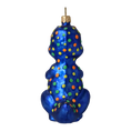 Załaduj obraz do przeglądarki galerii, Cobalt Blue Dinosaur Premium christmas glass ornament 2020-081