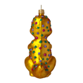 Load image into Gallery viewer, Golden Emerald Dinosaur Premium christmas glass ornament 2020-082