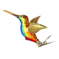 Załaduj obraz do przeglądarki galerii, Prismatic Rainbow Hummingbird Premium christmas glass ornament 2020-122