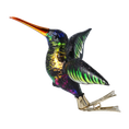 Load image into Gallery viewer, Iridescent Midnight Hummingbird Premium christmas glass ornament 2020-127