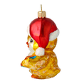 Load image into Gallery viewer, Golden Caroling Songbird Premium christmas glass ornament 2020-147