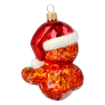 Load image into Gallery viewer, Amber Caroling Songbird Premium christmas glass ornament 2020-149
