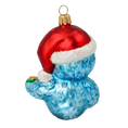 Załaduj obraz do przeglądarki galerii, Azure Caroling Songbird Premium christmas glass ornament 2020-150