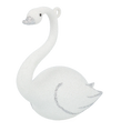 Load image into Gallery viewer, Frosted White Swan Premium christmas glass ornament 2020-152