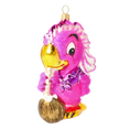 Load image into Gallery viewer, Vibrant Fuchsia Parrot Premium christmas glass ornament 2020-158