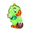 Load image into Gallery viewer, Verdant Tropical Parrot Premium christmas glass ornament 2020-160
