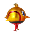 Załaduj obraz do przeglądarki galerii, Golden Crimson Chick Premium christmas glass ornament 2020-164