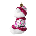 Load image into Gallery viewer, Sweetheart Bear Handmade Glass Christmas ornament. 2020-199