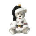 Załaduj obraz do przeglądarki galerii, Zakopane Teddy Bear. Handmade Glass Christmas ornament. 2020-200