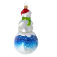 Załaduj obraz do przeglądarki galerii, Arctic Friends Icy Blue Snowball Premium christmas glass ornament 2020-219