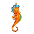 Załaduj obraz do przeglądarki galerii, Seahorse - Ocean Friend. Handmade Glass Christmas ornament. 2020-238