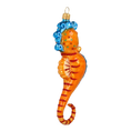 Załaduj obraz do przeglądarki galerii, Seahorse - Ocean Friend. Handmade Glass Christmas ornament. 2020-238