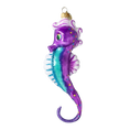 Load image into Gallery viewer, Neptunus seahorse. Handmade Glass Christmas ornament. 2020-239