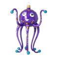 Load image into Gallery viewer, Royal Amethyst Octopus Premium christmas glass ornament 2020-244