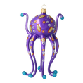 Load image into Gallery viewer, Royal Amethyst Octopus Premium christmas glass ornament 2020-244