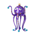 Load image into Gallery viewer, Royal Amethyst Octopus Premium christmas glass ornament 2020-244