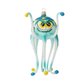 Załaduj obraz do przeglądarki galerii, Octopus pirate. Handmade Glass Christmas ornament. 2020-245