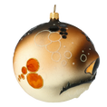 Załaduj obraz do przeglądarki galerii, Fish Ball. Handmade Glass Christmas ornament. 2020-246