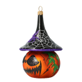 Załaduj obraz do przeglądarki galerii, Sinister Midnight Sovereign | Hand-Painted Glass Ornament | Blubom 2020-266
