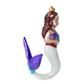 Załaduj obraz do przeglądarki galerii, Mermaid Oceania. Handmade Glass Christmas ornament. 2020-283