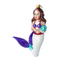 Załaduj obraz do przeglądarki galerii, Mermaid Oceania. Handmade Glass Christmas ornament. 2020-283