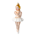 Załaduj obraz do przeglądarki galerii, Ballerina - Ballerina in White. Handmade Glass Christmas ornament. 2020-285