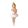Załaduj obraz do przeglądarki galerii, Ballerina - Ballerina in White. Handmade Glass Christmas ornament. 2020-285