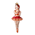 Load image into Gallery viewer, Ballerina. Handmade Glass Christmas ornament. 2020-289