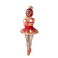 Load image into Gallery viewer, Ballerina. Handmade Glass Christmas ornament. 2020-289