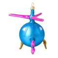 Załaduj obraz do przeglądarki galerii, Sky Whirly the Helicopter Glass Christmas ornament free blowing 2020-300