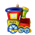 Load image into Gallery viewer, Nostalgic Crimson Steam Engine Premium christmas glass ornament 2020-303