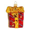 Load image into Gallery viewer, Golden Bow Crimson Gift Premium christmas glass ornament 2020-310