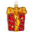 Load image into Gallery viewer, Golden Bow Crimson Gift Premium christmas glass ornament 2020-310