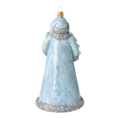 Załaduj obraz do przeglądarki galerii, Frosted Blue Santa Claus Premium christmas glass ornament 2020-330