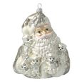Load image into Gallery viewer, Teddy Bears Christmas Gathering Handmade Glass Christmas Ornaments Santa Claus (kopia) 2020-346