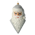 Load image into Gallery viewer, Silver Frost Saint Nicholas Premium christmas glass ornament 2020-351