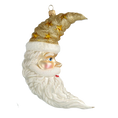 Load image into Gallery viewer, Golden Starlight Crescent Santa Premium christmas glass ornament 2020-360