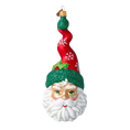 Load image into Gallery viewer, Crimson Spiral Saint Nicholas Premium christmas glass ornament 2020-372