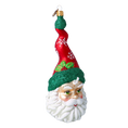 Load image into Gallery viewer, Crimson Spiral Saint Nicholas Premium christmas glass ornament 2020-372