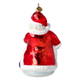 Load image into Gallery viewer, Santa’s Little Helper Handmade Glass Christmas Ornaments