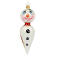 Load image into Gallery viewer, Frosty Cheer Handmade Snowman Glass Christmas ornament 2020-403