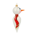 Load image into Gallery viewer, Frosty Cheer Handmade Snowman Glass Christmas ornament 2020-403