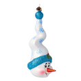 Załaduj obraz do przeglądarki galerii, Mr. Frosty Twirl Handmade Glass Christmas ornament Snowman 2020-405