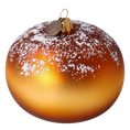 Load image into Gallery viewer, Sugar Doughnut. Handmade Glass Christmas ornament. 2020-444