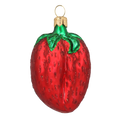 Load image into Gallery viewer, Ruby Red Strawberry Premium christmas glass ornament 2020-460