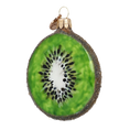 Załaduj obraz do przeglądarki galerii, Kiwi slice. Handmade Glass Christmas ornament. 2020-464