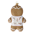 Load image into Gallery viewer, Gilded Gingerbread Gentleman Premium christmas glass ornament 2020-465
